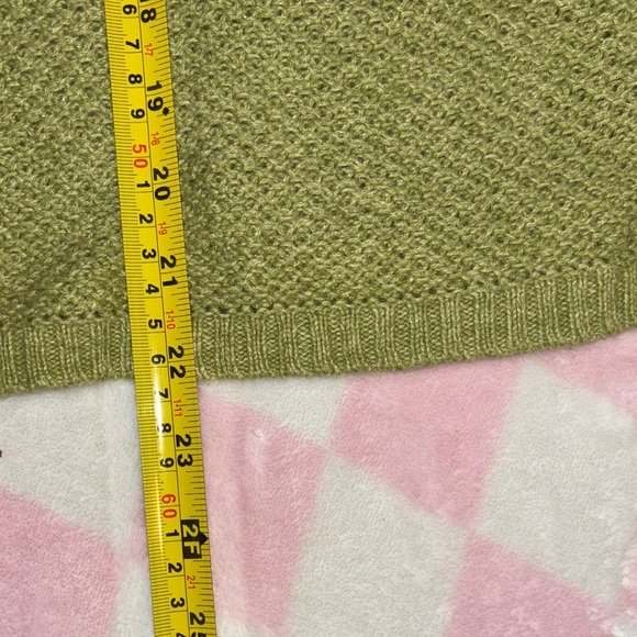 Christopher & Banks Light Green V-Neck Sweater - Picture 5 of 9